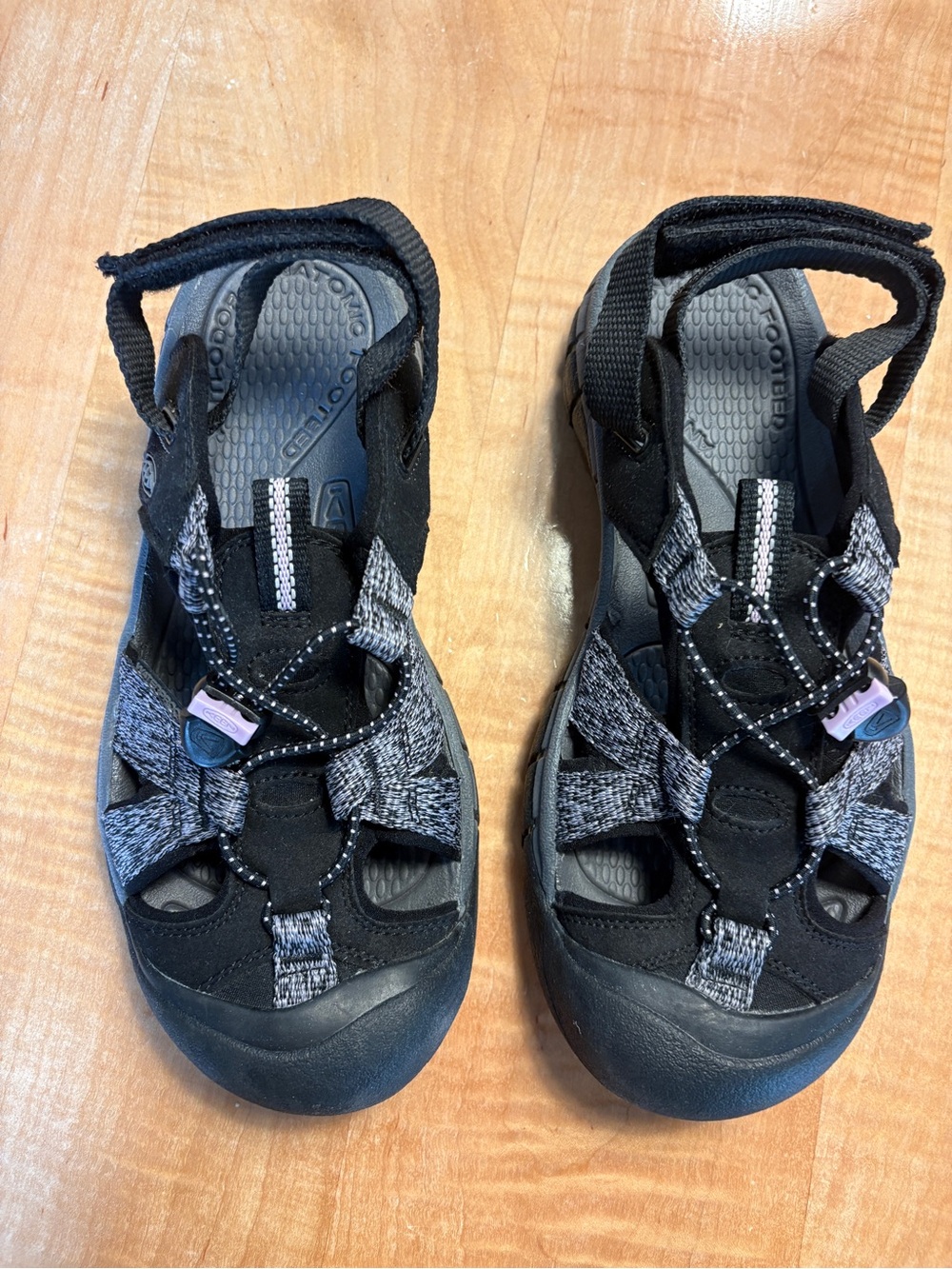 Keen Black and Gray Women's Closed-Toe Sport Sandals